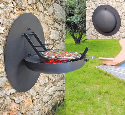 This 'SIGMAFOCUS' Retractable BBQ Grill Mounts Right To The Side Of Your House