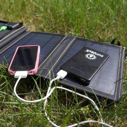 Folding Solar Charger For Charging Devices On The Go