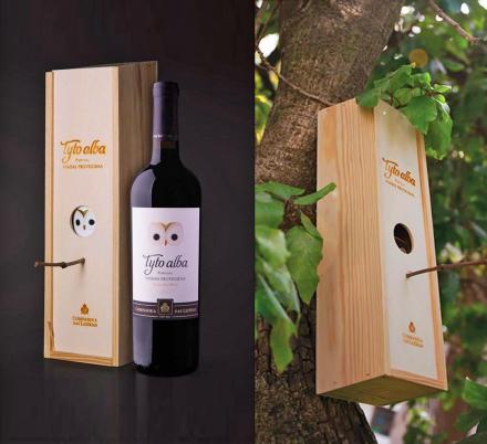 This Wine Bottle Comes With a Wine Box That Turns Into a Bird House When You're Done With It