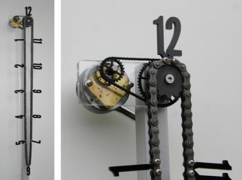 Chain And Gear Driven Clock