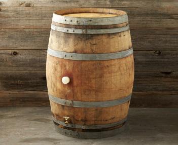 Vintage Wine Rain Barrel