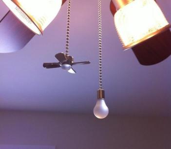 Fan and Light Shaped Pull Chains Fan and Light Shaped Pull Chains