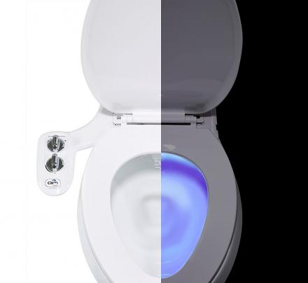 Toilet Bidet Attachment and Toilet Night Light Combo