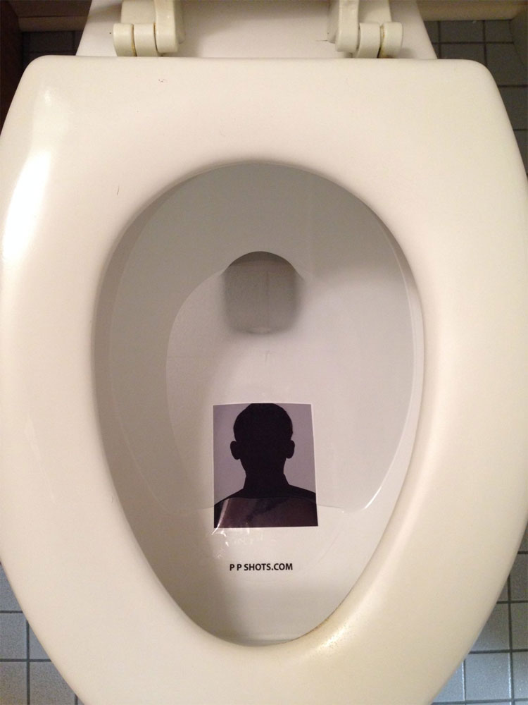 PP Shots Toilet Target Adhesive Photo Protector