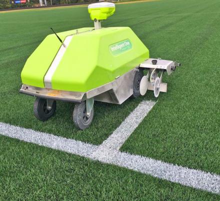 Turf Tank Is a Robot That Automatically Marks The Lines On Sports Fields