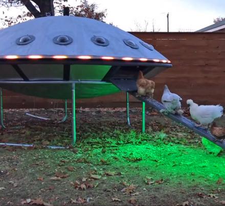 This Guy Built a UFO Shaped Chicken Coop and Posted The Plans Online