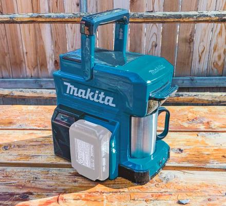 There's Now an Ultra-Rugged Job Site Coffee Maker That Runs On Power Tool Batteries