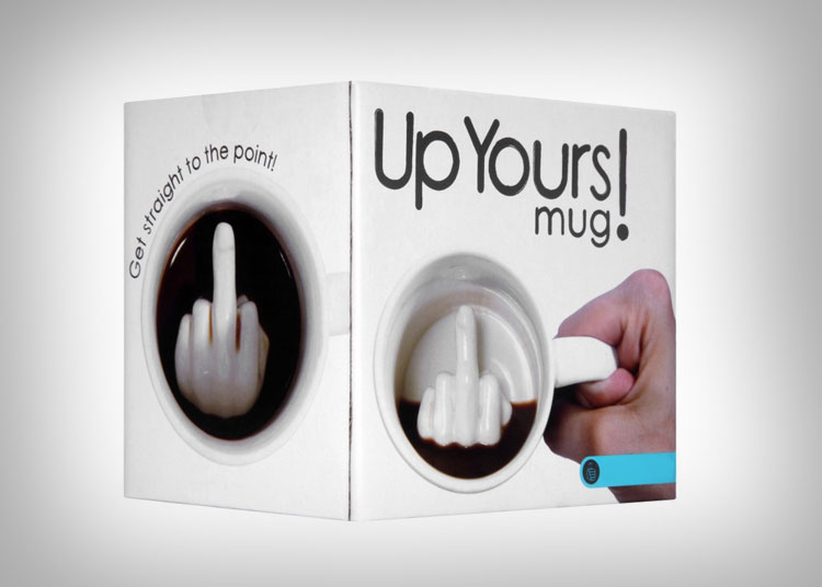 Up Yours Middle Finger Mug
