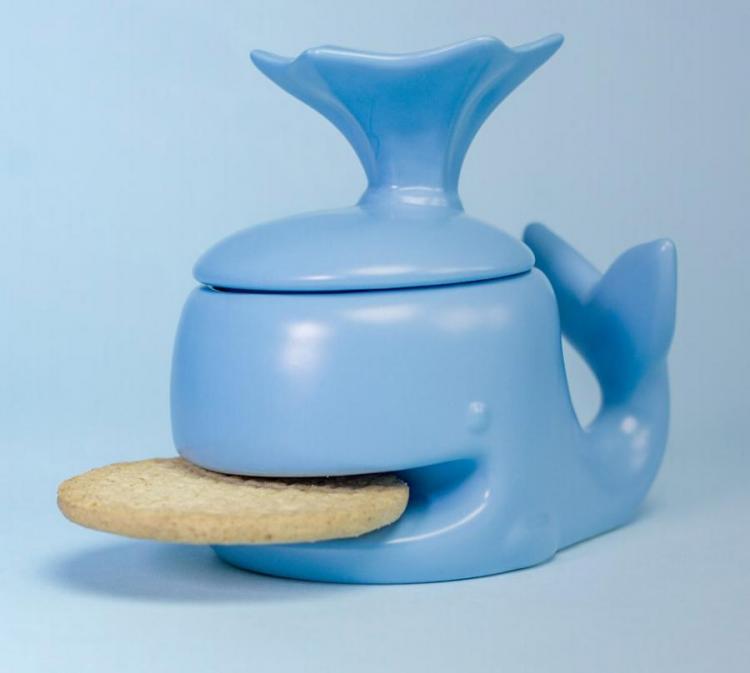Whale Coffee Mug That Holds a Cookie In Its Mouth