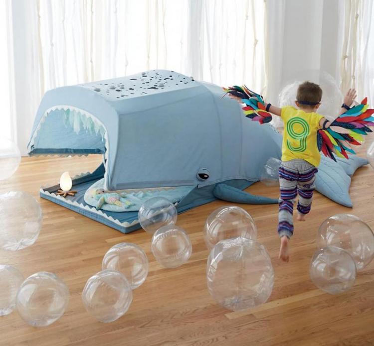 Giant Whale Playhouse Lets Kids Play Inside Whales Mouth