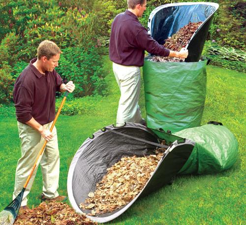 Giant Bendable Tarp - Easy Leaf Bag Loader