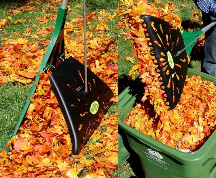 E-Z Rake - Rakes and Easily Picks Up Leaves