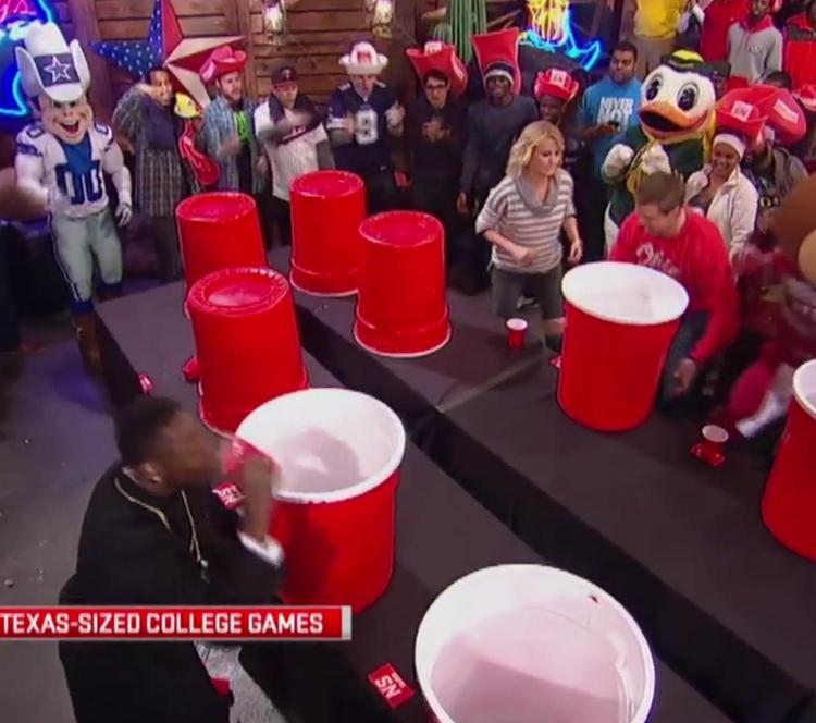 Giant Flip Cup Drinking Game