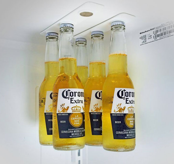 BottleLoft: A Magnetic Beer Bottle Attachment For Your Fridge