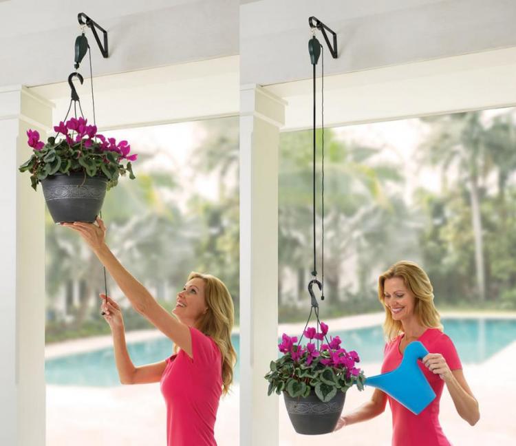 Plant Caddie: A Plant Pulley System For Watering High-Up Plants