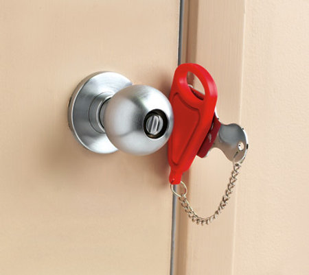 Temporary Portable Door Lock For Traveling Alone