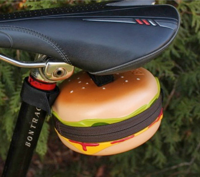 Cheeseburger Bicycle Saddle Bag