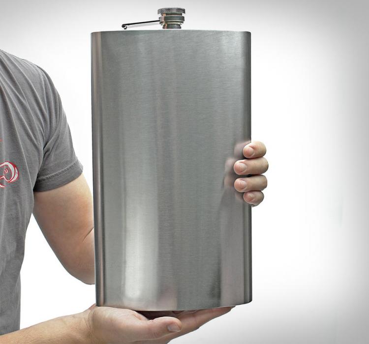 This Giant Flask Can Hold Up To 1 Gallon of Booze