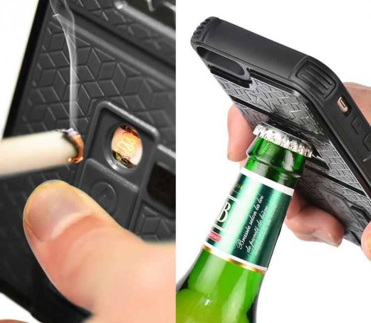 This iPhone 6s Plus Case Has a Bottle Opener and a Lighter On It