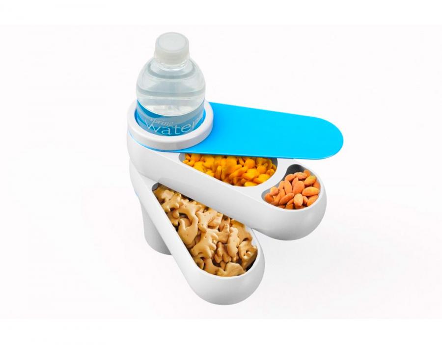 Adjustable Kids Multi-level Cupholder Snack Tray For The Car