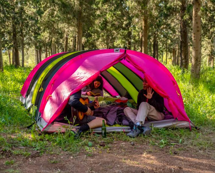 Rhinowolf 2.0 All-in-One Modular Camping Tent Includes a Mattress and a Sleeping Bag