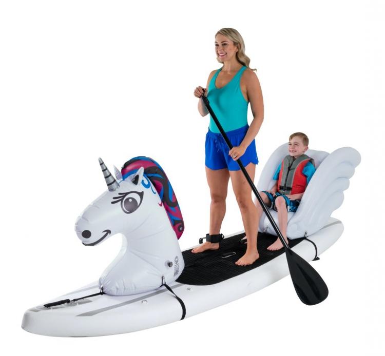 Stand-up Paddle-Board Floats Turn Your Board Into a unicorn- unicorn floats for SUP