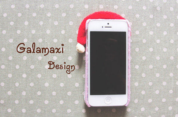 Christmas Themed Soft Felt Phone Cases - Santa Clause