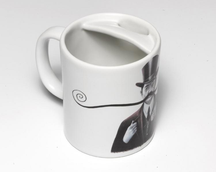 This Coffee Mug Protects Your Mustache From Coffee Stains