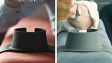 Couch Coaster - Weighted Drink Holder For Couch or Chair Armrest - Rest Drinks On armrest of couch