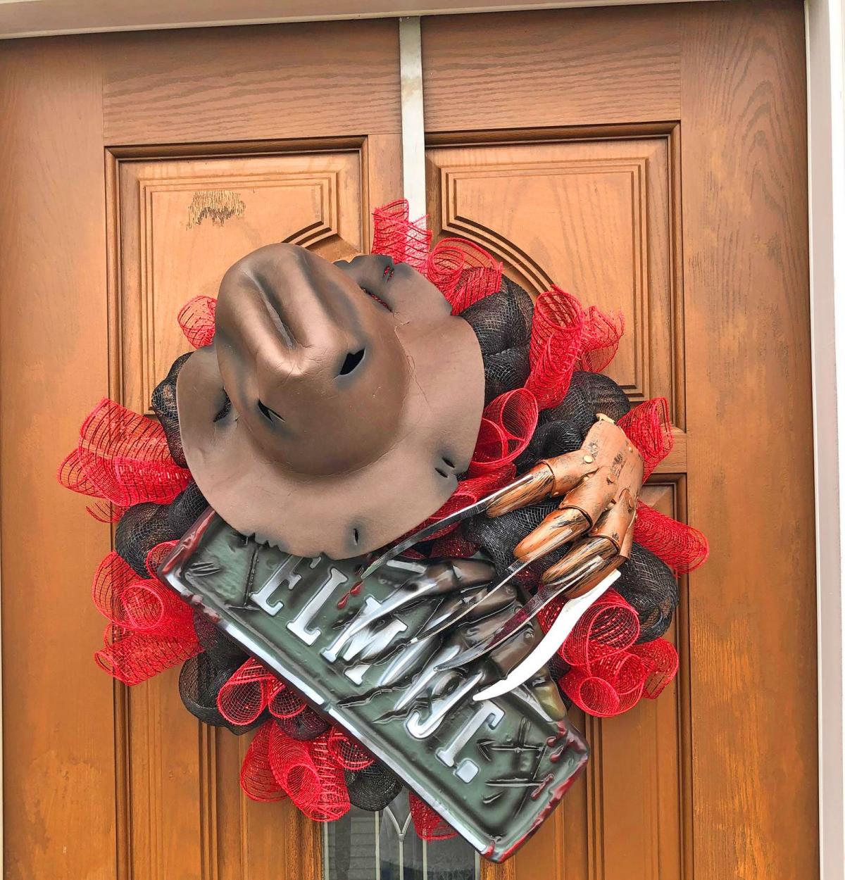 Freddy Krueger Wreath - Halloween Nightmare on Elm Street Wreath