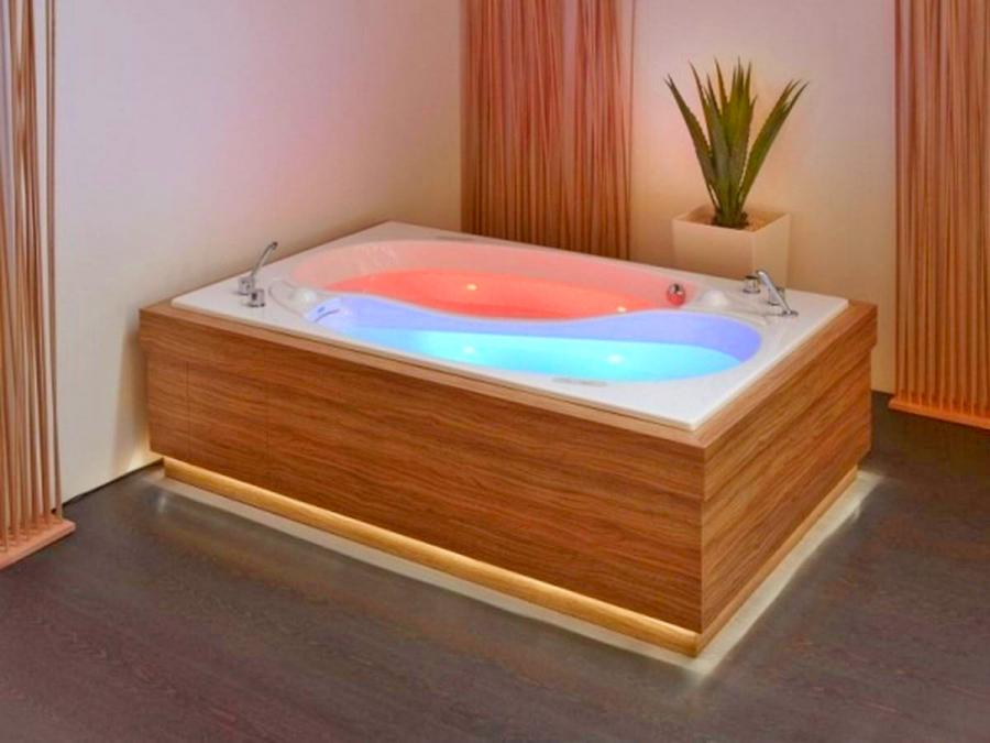 Friend Zone Bathtub - Yin Yang shaped dual person separated hot tub