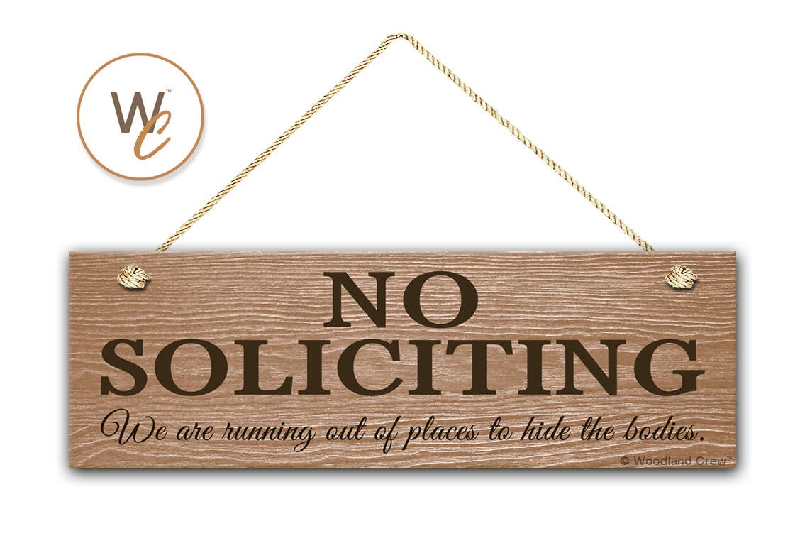Best Funny No Soliciting Signs