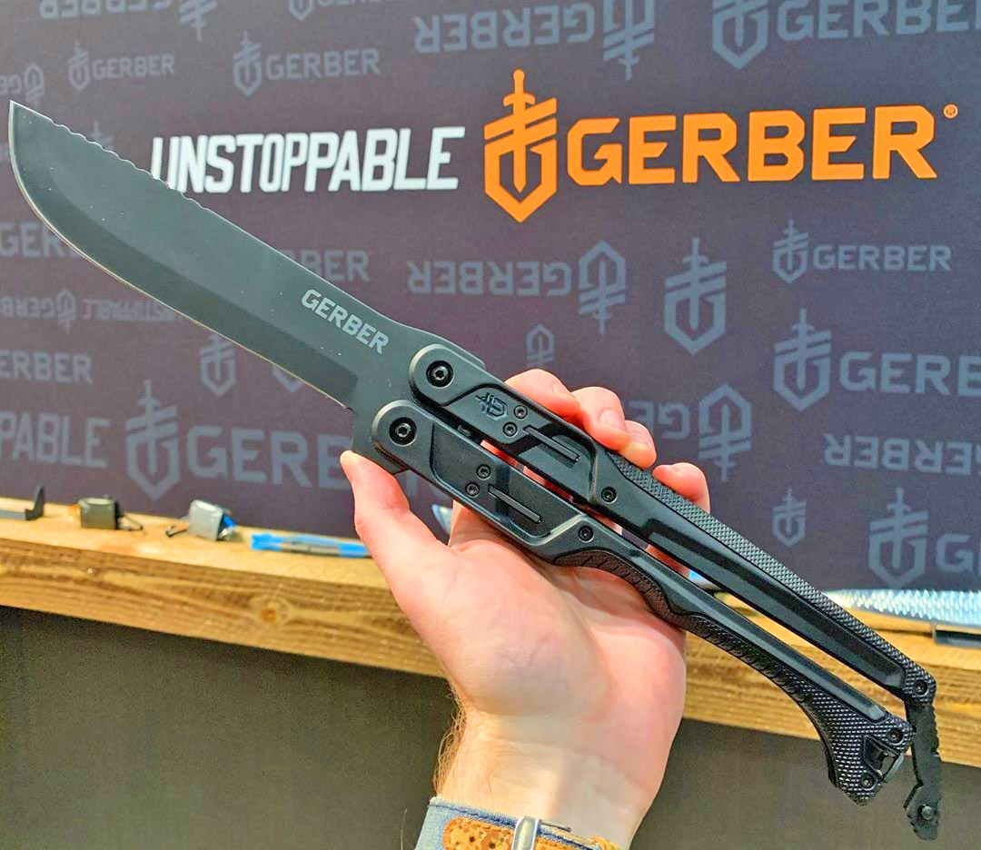Gerber Gear Doubledown - Giant 15 inch folding butterfly-style machete knife