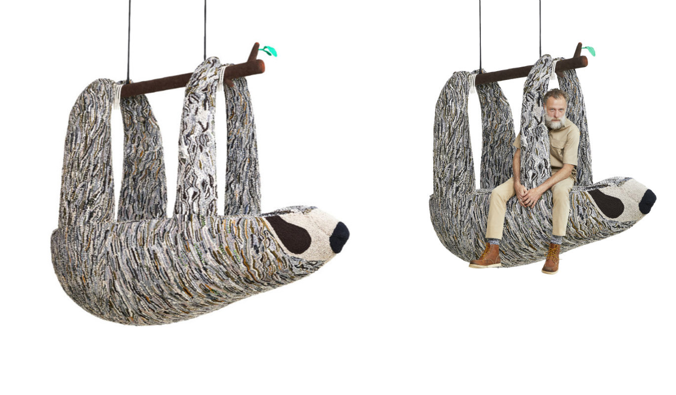 Giant Hanging Sloth Lounger