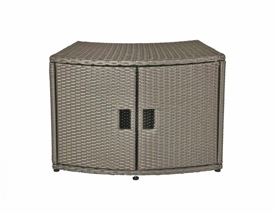 Modular Wicker Hot Tub Surround Table and Stairs