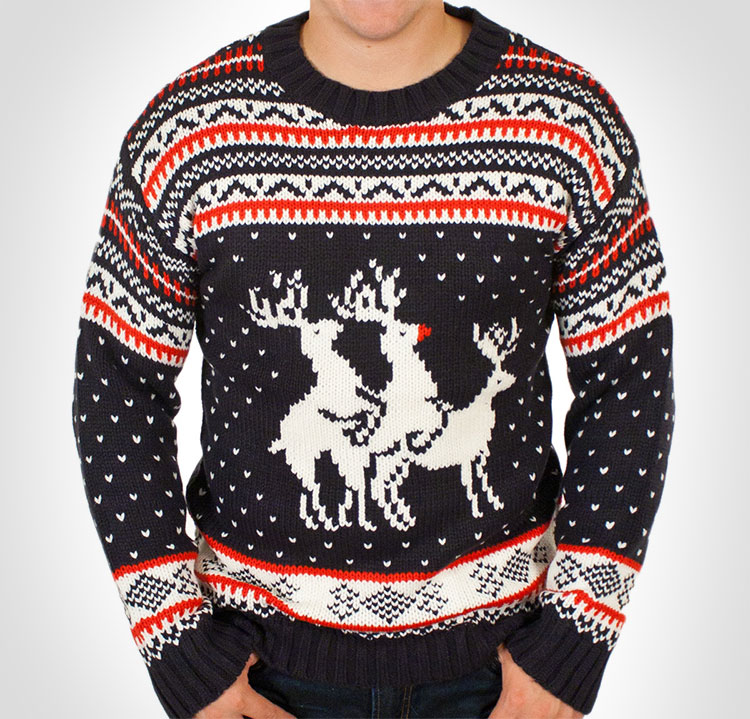 Humping Reindeer Ugly Christmas Sweater