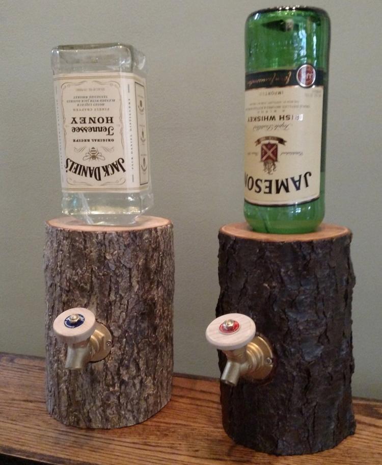 Liquor Log Booze Dispenser