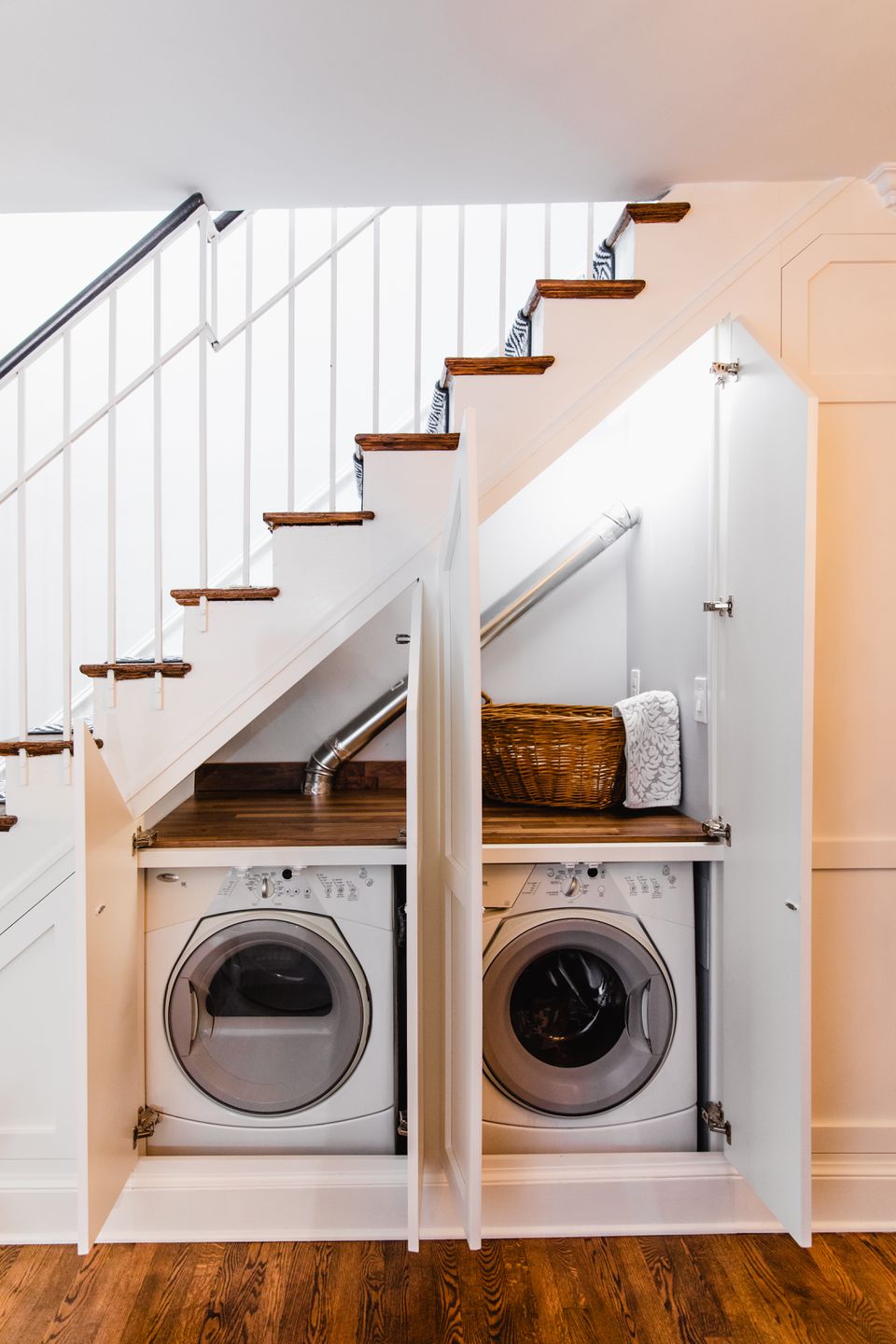 Most Creative Under The Stairs Home Designs - Washer dryer under the stairs