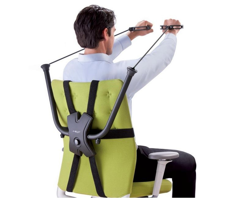 This Workout Device Attaches To Your Work Chair For Exercise At The Office