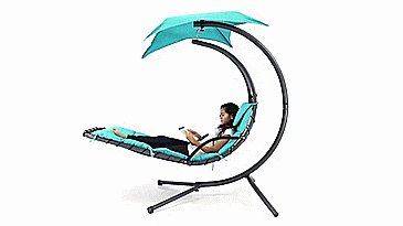 Outdoor Hanging Chase Lounger - Floating and swinging pool lounger