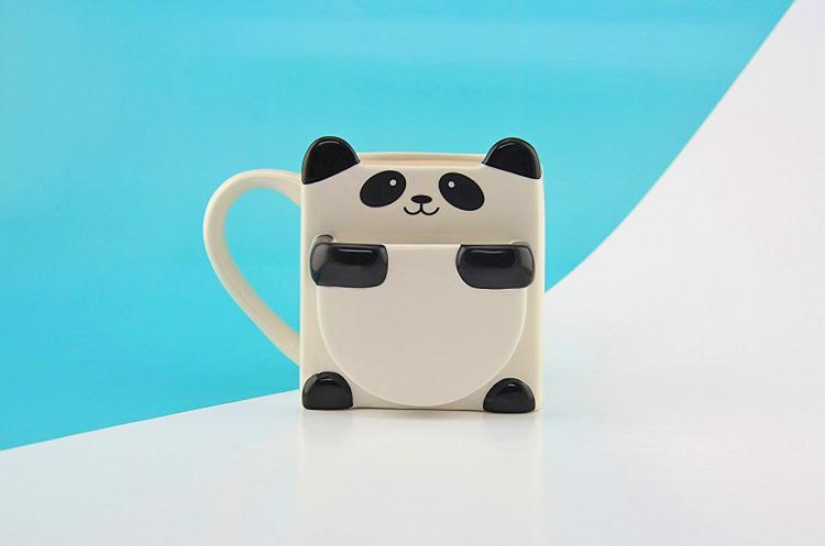 Panda Hug Coffee Mug - Panda Mug That Holds Cookies