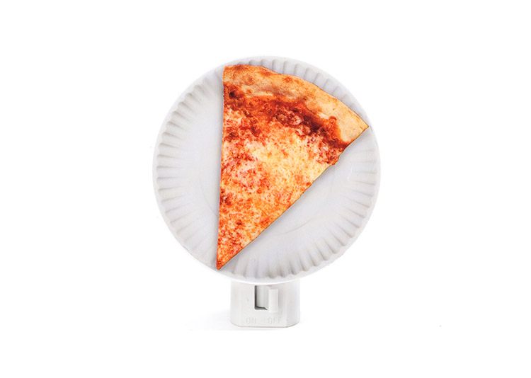 Pizza Slice on Paper Plate Night Light