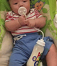 Podee Hands-Free Baby Bottle Feeder System - Long tube pacifier bottle feeder - car seat hands-free baby feeder