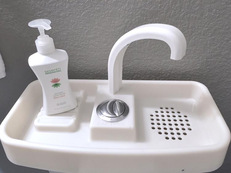 White Plastic Toilet Sink – 15.25” – 20.” Surface Mount Utility Toilet Tank  Sink Cover w/Built-In Faucet & Sink for Handwashing & Flushing - Apartment  Must Haves for Space & Water Conservation 