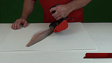 SKINZIT Automatic Electric Fish Skinner - Removes rib bones and skins a fish in seconds
