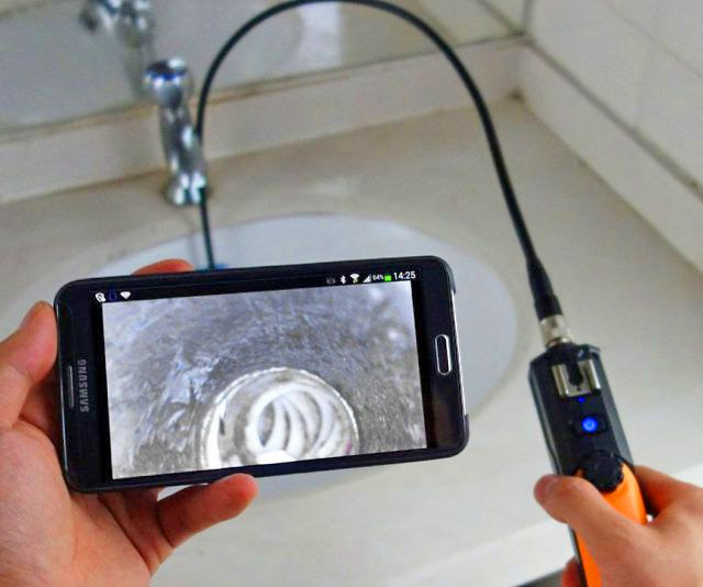 Smart Phone Endoscope Tiny Camera to see inside vents