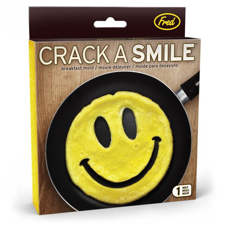 smiley face cracking up