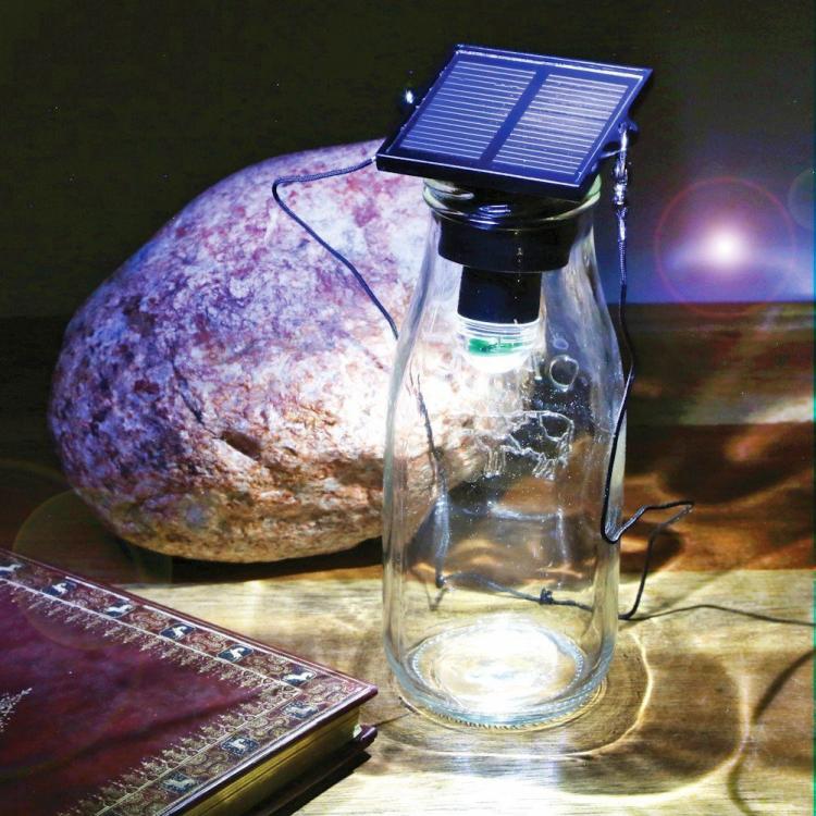 Solar LED Bottle Light Turns Any Bottle Into a Lamp