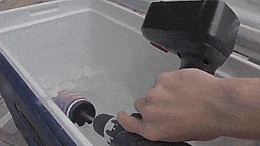 Spin Chill Drill Bit - Spins Beer in ice using your drill to chill it down
