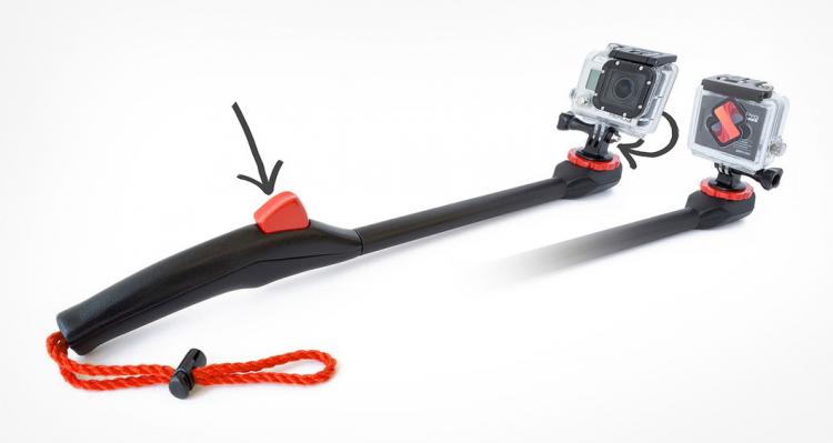 Spivo 360: Swivel Selfie Stick for GoPros, Smartphones and Action Cameras